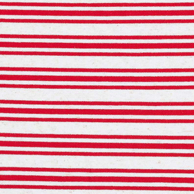 Viscose jersey, irregular glitter stripes – offwhite/red,  image number 1