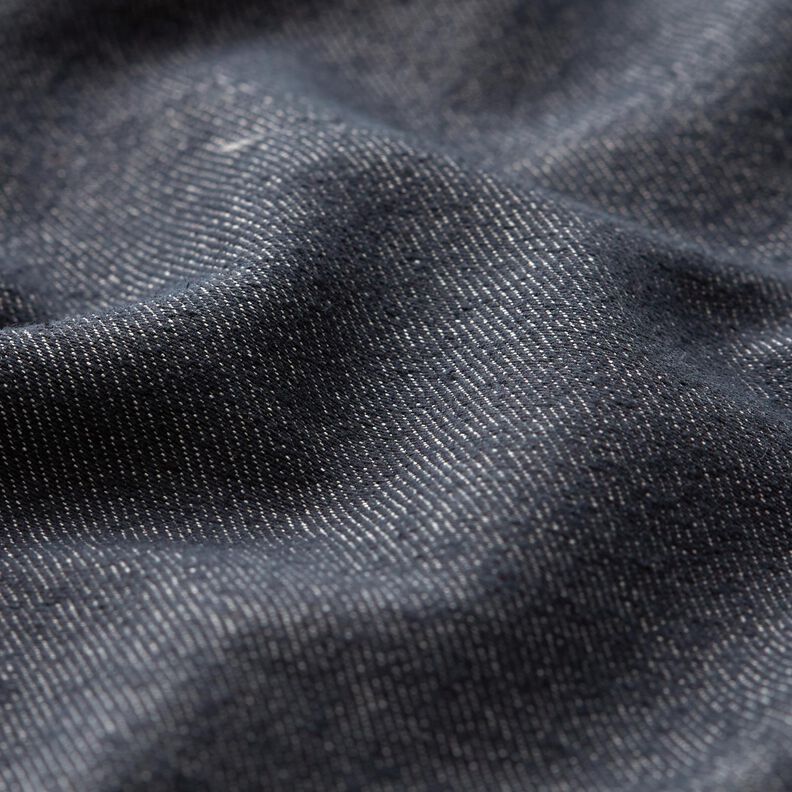 Stretch denim cotton blend medium – blue-black,  image number 2