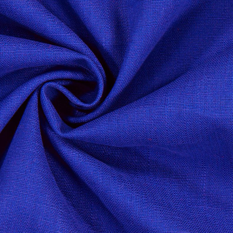 Linen fabric Ramie mix medium – royal blue,  image number 3