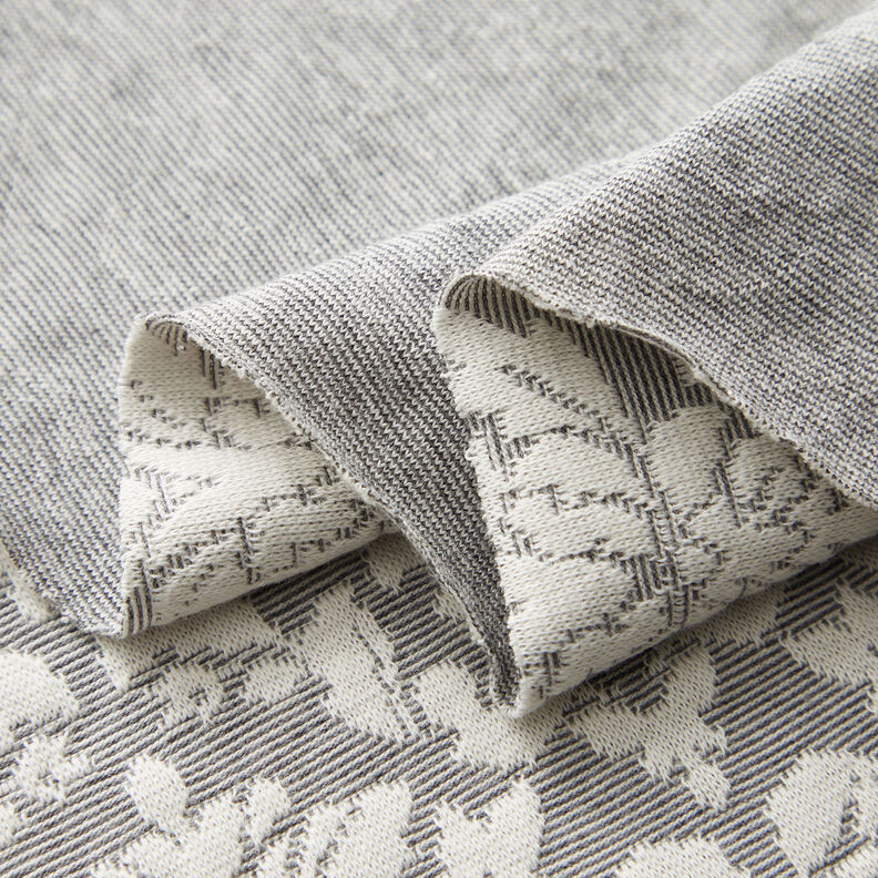 Ornaments jacquard jersey – light grey/white,  image number 3