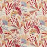 Decor Fabric Half Panama Floral – natural/berry,  thumbnail number 1