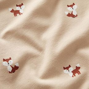 Cotton Jersey Little Foxes – sand, 