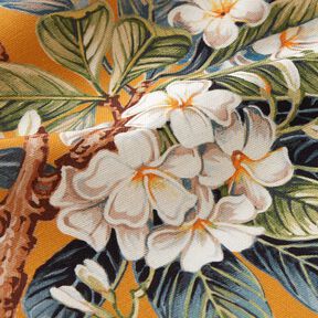 Decor Fabric Canvas flowering tree – mustard, 