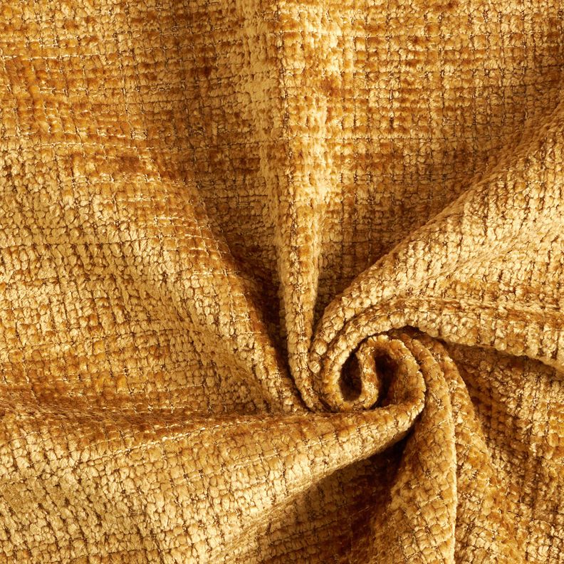 Upholstery Fabric Chenille Plain – mustard,  image number 1