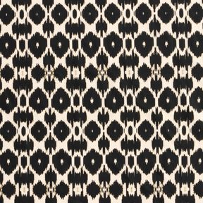 Swimsuit fabric abstract leopard print – black/cashew, 