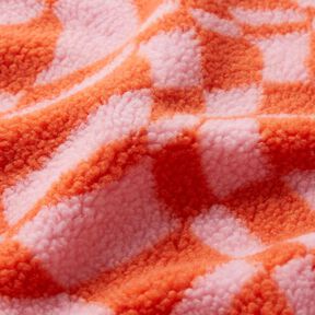 Teddy Fur Abstract pattern – light pink/orange, 