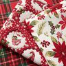 Decor Fabric Canvas Poinsettia Flowers – offwhite/carmine,  thumbnail number 5