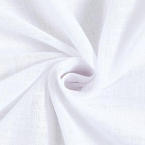 Curtain Fabric Voile Linen Look 300 cm – white, 