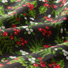 Cotton Cretonne Mistletoe – black/red,  thumbnail number 2