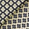 Brocade floral ornaments – navy blue/metallic gold,  thumbnail number 5