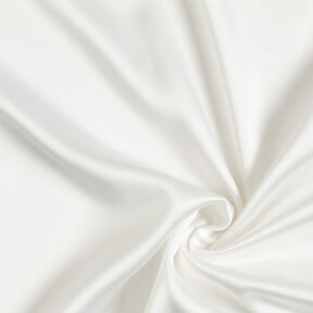 Plain polyester satin – white, 