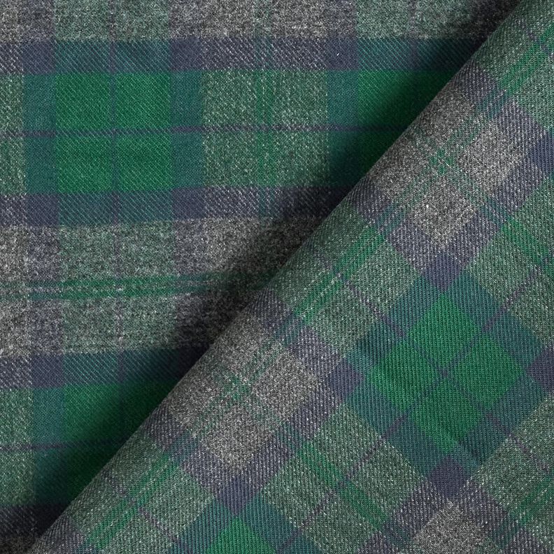 Classic flannel check – fir green/navy blue,  image number 4