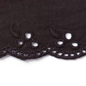 Flower Valley Scalloped Lace [42 mm] - black, 