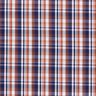 Classic checks shirt fabric – navy blue/copper,  thumbnail number 1