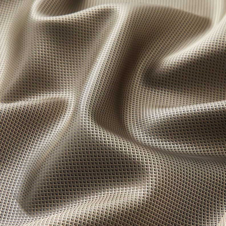 Lining Fabric Jacquard small diamonds – grey,  image number 2