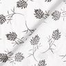 Cleavers wildflowers viscose blend – white/black,  thumbnail number 4