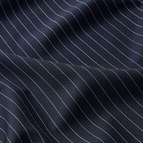 Woollen cloth pinstripe – midnight blue/white, 