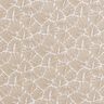 Coated Cotton abstract mini leaves – beige/white,  thumbnail number 1