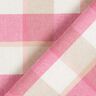 Cotton flannel large check – white/pink,  thumbnail number 5