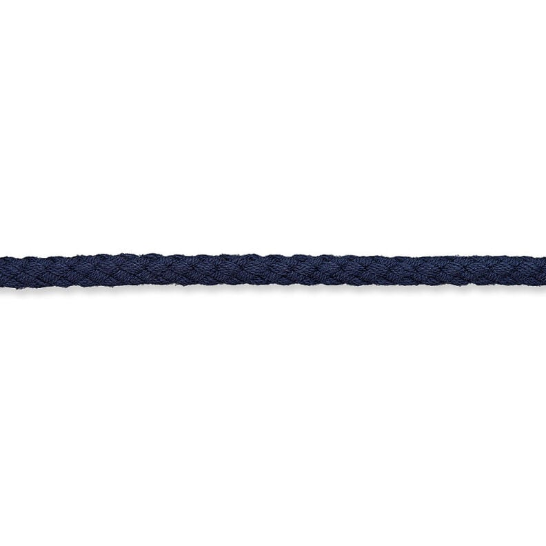 Cotton cord [Ø 5 mm] – navy blue,  image number 2