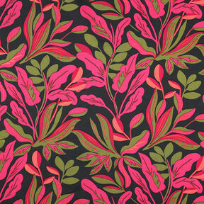 Sateen Lush Leaves | Nerida Hansen – black/pink, 