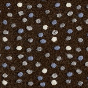 Wool knit colourful flecks – dark brown, 