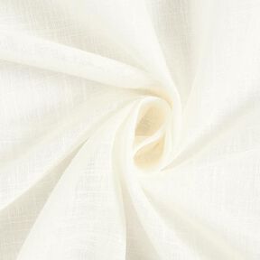 Curtain Fabric Voile Linen Look 300 cm – offwhite, 