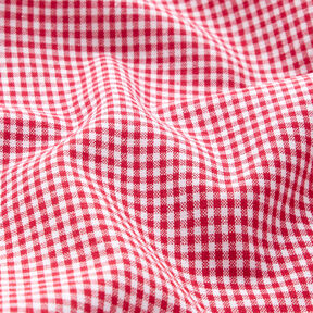 Cotton Vichy check 0,2 cm – red/white, 