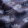 viscose fabric flowers and dragonflies – midnight blue/light blue,  thumbnail number 2