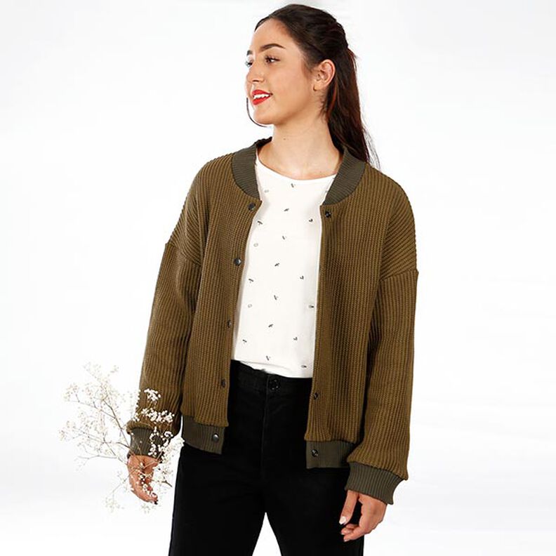 FRAU AYLA Blouson-Style Cardigan | Studio Schnittreif | XS-XXL,  image number 12