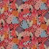 Decor Fabric Jacquard Jungle Leaves – black/carmine,  thumbnail number 1