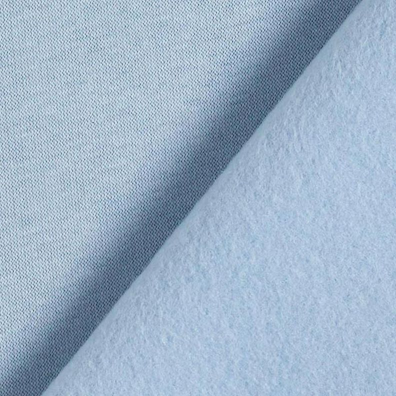 Brushed Sweatshirt Fabric – sky blue,  image number 5