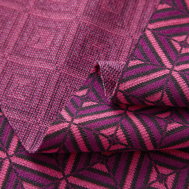 Diamonds knitted jacquard – intense pink/lilac,  image number 3