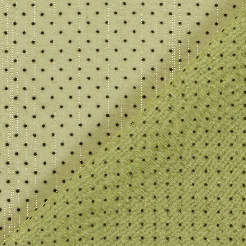 Glitter stripes and dots chiffon – light olive,  image number 4