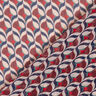 Chiffon retro pattern – white/dark red,  thumbnail number 5