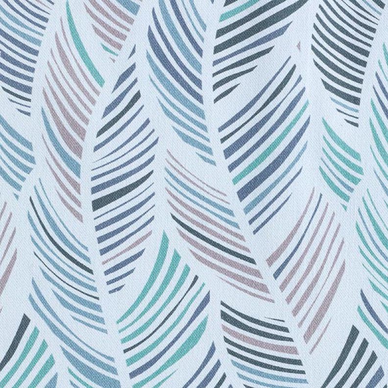 Decor Fabric Half Panama leaf pattern – blue,  image number 6