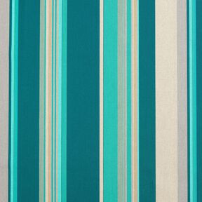 Outdoor Fabric Canvas Mixed stripes – petrol/anemone, 