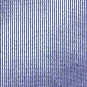 Blouse Fabric Cotton Blend Stripes – navy blue/white, 