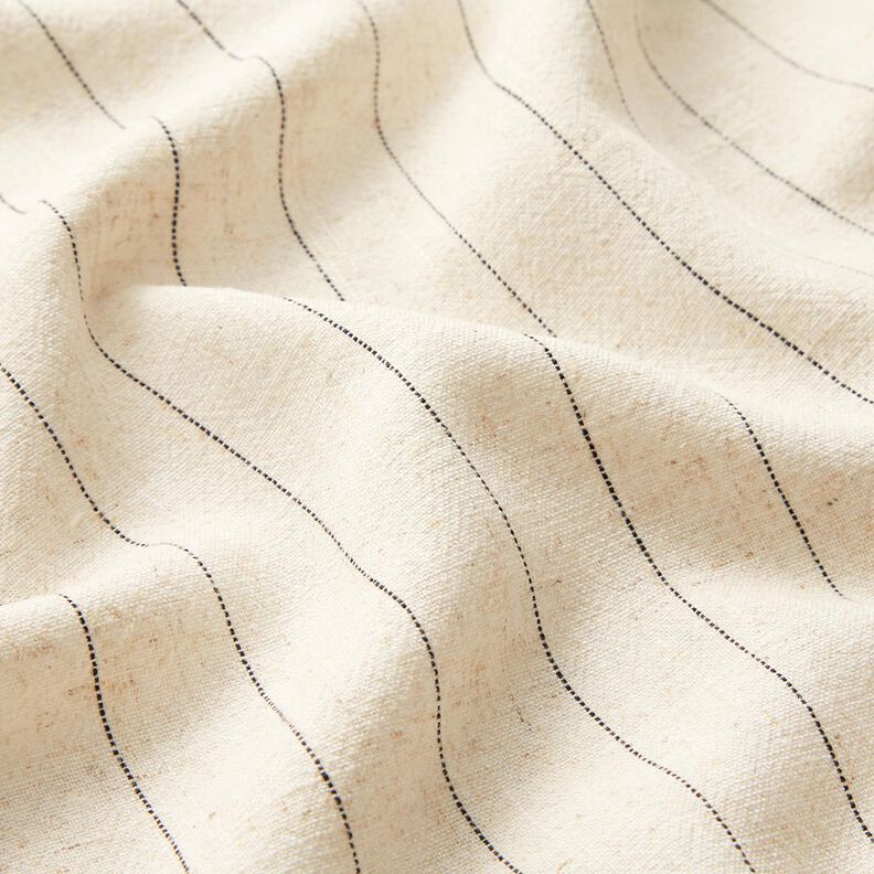 Viscose-linen crepe wide pinstripes – beige,  image number 2