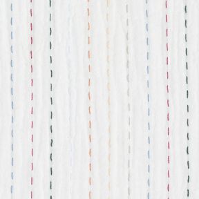 Double Gauze/Muslin colourful pinstripes – offwhite, 