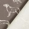 Decor Fabric Canvas Dogs – dark grey/cream,  thumbnail number 4