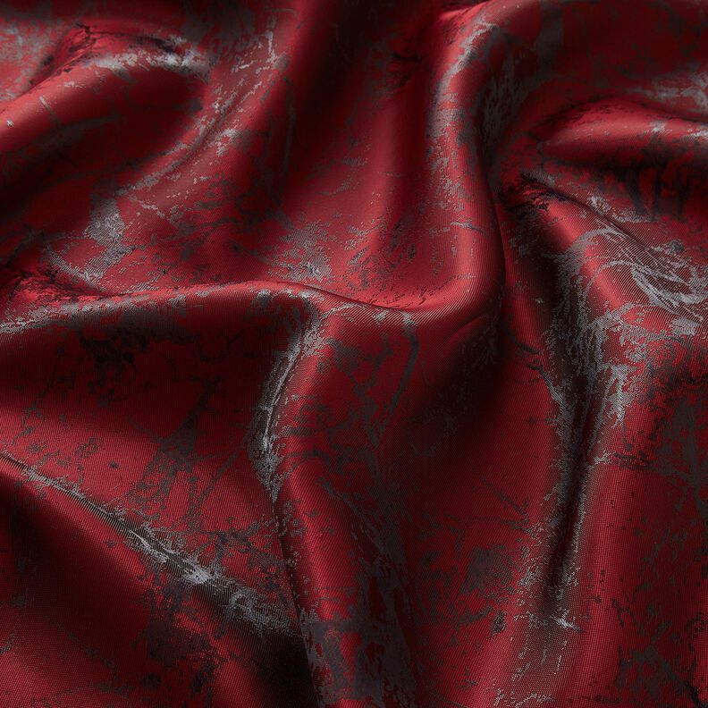 Lining Fabric Jacquard Marbled – burgundy,  image number 2