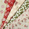 Canvas Decor Fabric Mistletoe Twigs – green/red,  thumbnail number 5