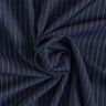 Woollen cloth pinstripe – midnight blue/white,  thumbnail number 1