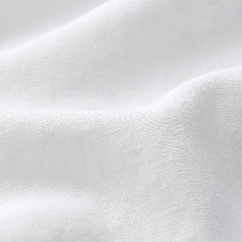 Lightweight linen blend pre-washed – white,  image number 3