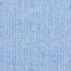 melange cable pattern knitted fabric – light wash denim blue, 