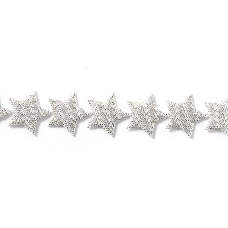 Self-adhesive Star Garland [20 mm] - silver metallic,  image number 1