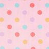 Cosy Fleece colourful dots – light pink,  thumbnail number 1