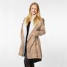 Coat Fabric with fur backing and gold shimmer – cashew/metallic rose gold,  thumbnail number 4