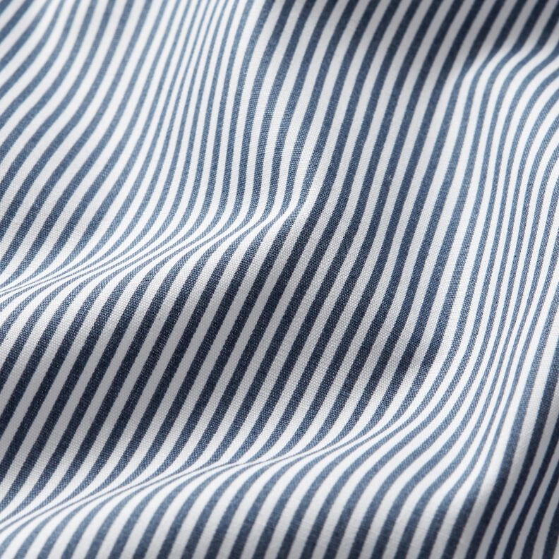 Cotton Poplin Mini stripes – anthracite/white,  image number 2